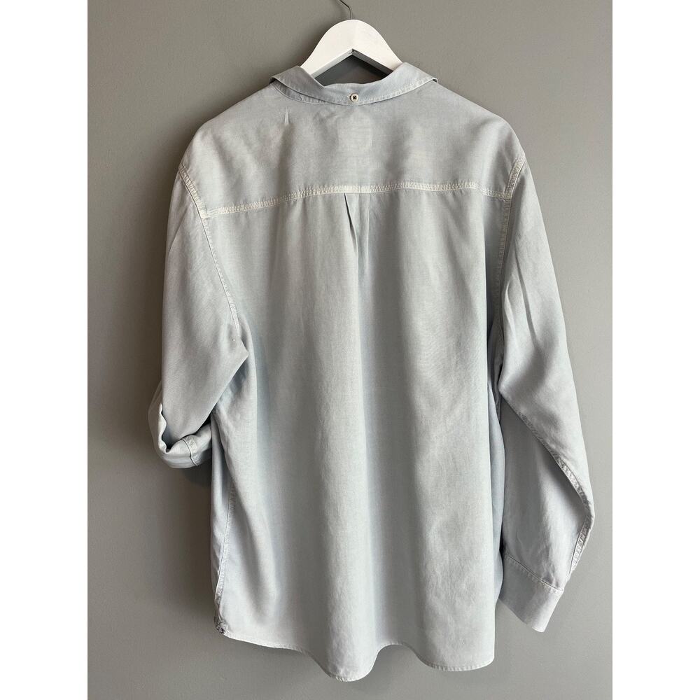 Tommy Bahama Jeans Coastal Grandpa Sage Grey Roll-Sleeve Shirt Mens XL Resort - Picture 7 of 9